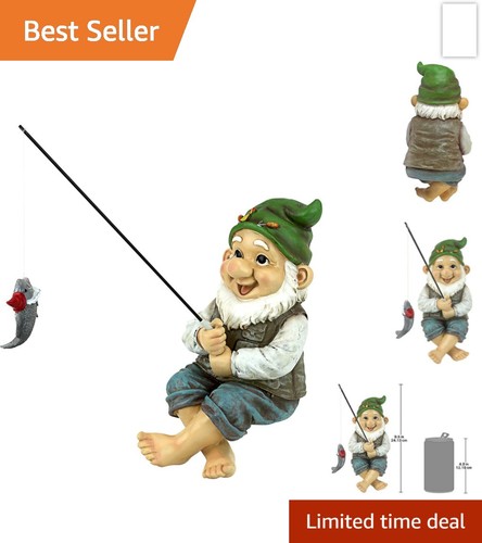 Fishing gnome garden - gnome,