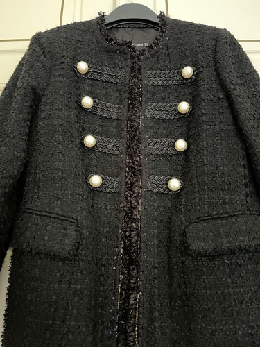 Zara black tweed - zara,