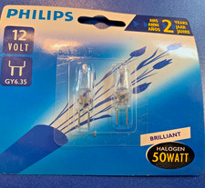 2 x PHILIPS BRILLIANT HALOGEN