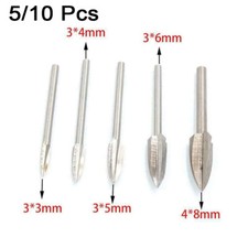 10/5 x Woodworking Electric Wood Carving Hand Tool Chisel Drill Head Rotary