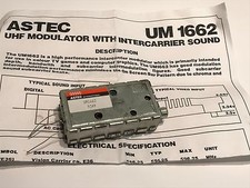 ASTEC UM1662 UHF RF MODULATOR