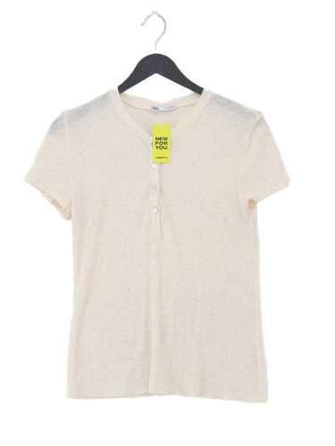 Zara women top cream 100 - zara,