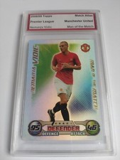TOPPS 2008 NEMANJA VIDIC MATCH ATTAX MAN OF THE MATCH CARD  ENCASED