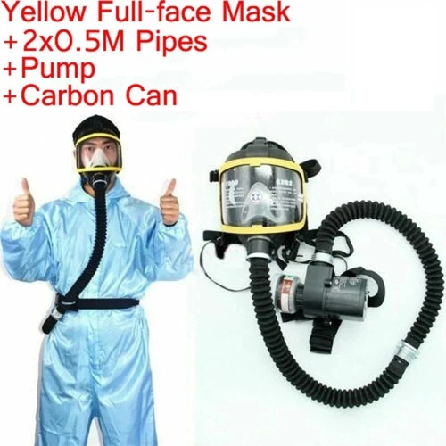 Full face gas mask flow - face,