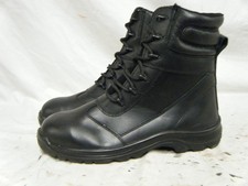 British Army RAF Issue Combat Leather Steel Toe Cap High Leg Boots Size 9 M Z5