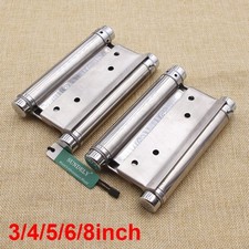 3'' 4'' 5'' 6'' Double Swing Door Hinge Action Hinges 2 Way Saloon Kitchen Gate