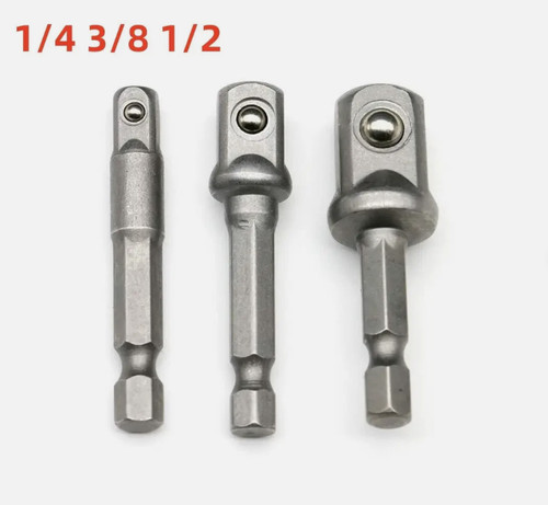 3pc drill socket adapter set - 3pc,