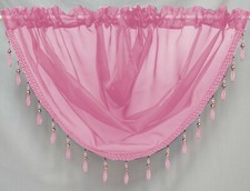 Voile Swags Crystal Beaded -