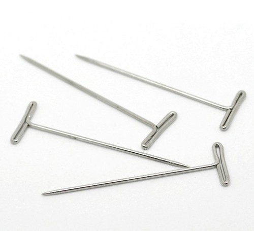 Silver metal pins 50mm - pins,