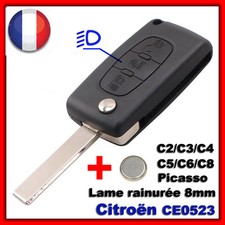 Key shell housing for Citroen C1/C2/C3/C4/C5/C8 Picasso/headlight button CE0523
