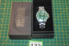 DEPTH CHARGE AUTOMATIC WRIST WATCH  GREEN FACE / GREEN BEZEL HULK WATCH     A133