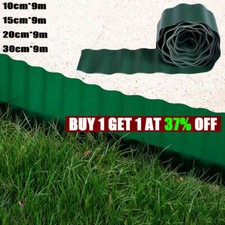 9M Flexible Plastic Green Garden Grass Lawn Path Edging Edge Border Patio Roll