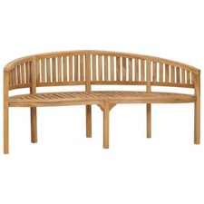 4 Seater Wooden Banana Bench