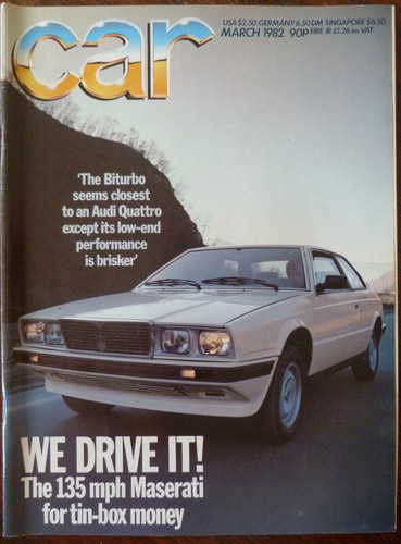 Car magazine march 1982 - car,