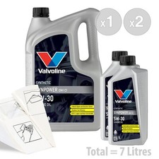 Valvoline SynPower ENV C1 5W-3 Car Engine Oil Service Kit / Pack 7 LITRES 7L