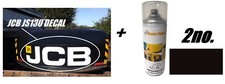 JCB JS130 JS131 JS145 Excavator Counterweight Decal & 2no. JCB black Aerosols