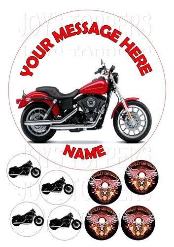 Motor bike topper round - motor,