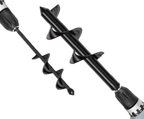 Auger spiral drill bit garden - drill,