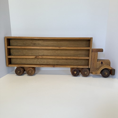 Wood tractor trailer - wood, truck