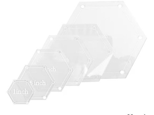 6pcs hexagon quilting - hexagon,