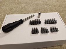 Halfords Advanced 1/4" drive spinner handle screwdriver handle bit set adapter