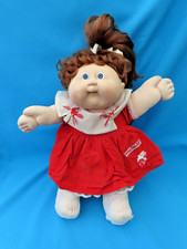 EARLY 1984 COLECO CABBAGE PATCH 17" KID - GIRL DOLL ORIGINAL OUTFIT