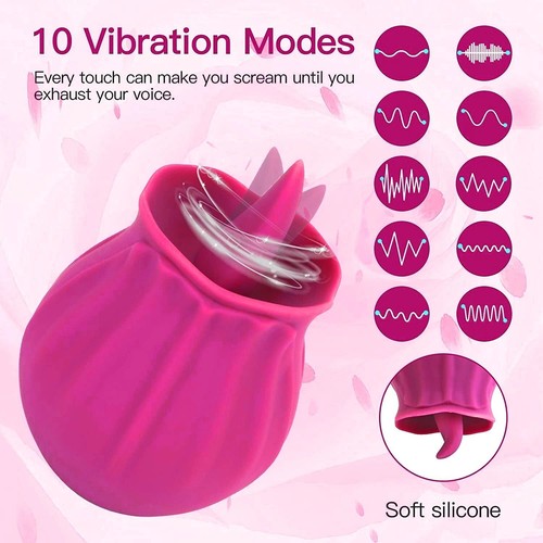 Rose licking vibrator - rose,