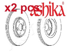 X2 PCS FRONT BRAKE DISC SET