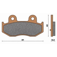 PAIR OF TOP4 PADS FOR SUZUKI