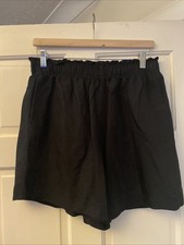 H&M Linen Blend Womens Black