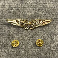 US Navy Style Naval Flight Officer Rating Gold Colour Metal Finish Pin Badge