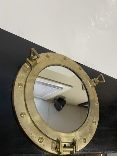 Antique brass porthole - brass,