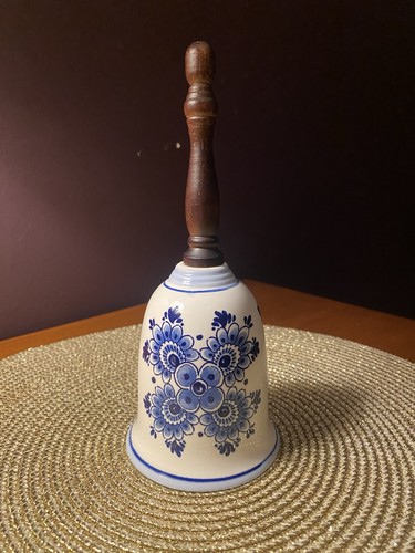 Delftware hand painted bell - delftware,