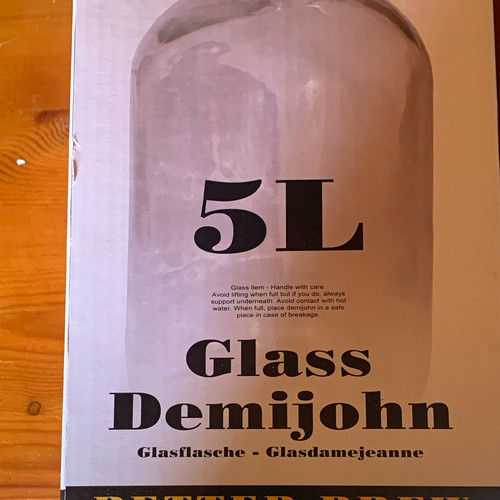 Clear glass demijohn wine - glass,