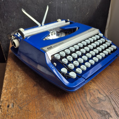 70s dark blue smith corona - 70s,