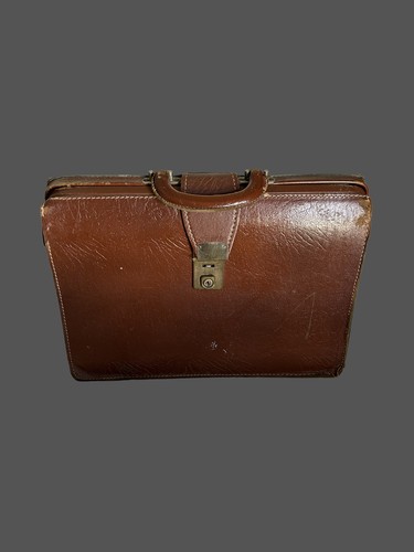 Vintage leather briefcase - vintage,