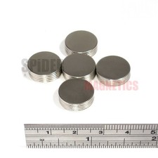 Strong Magnets 15x1 mm - Thin Neodymium Disc Magnet For Craft Fridge 15mm x 1mm