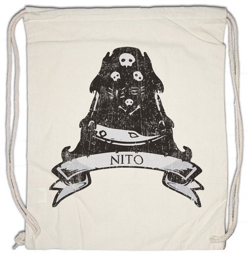 Nito drawstring bag - drawstring, dark