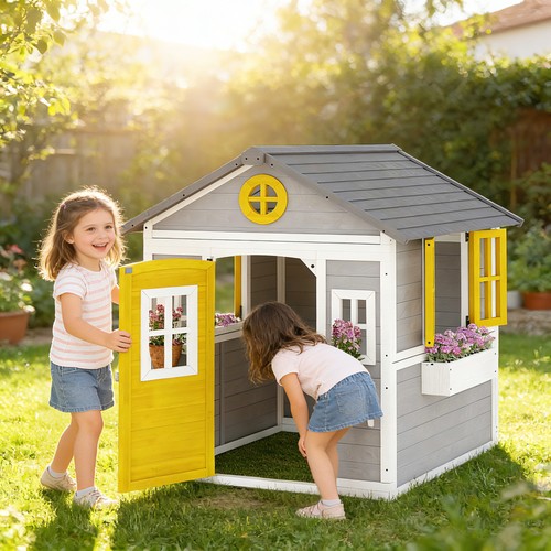 Wooden playhouse for 8 - playhouse,