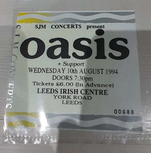 Very rare oasis ticket - my,