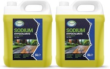 Sodium Hypochlorite 2 X 5L High Strength (14-15%) Brick,Driveway & Patio Cleaner