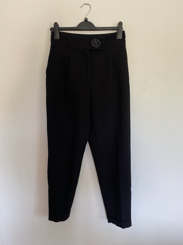 Zara black straight leg - black,
