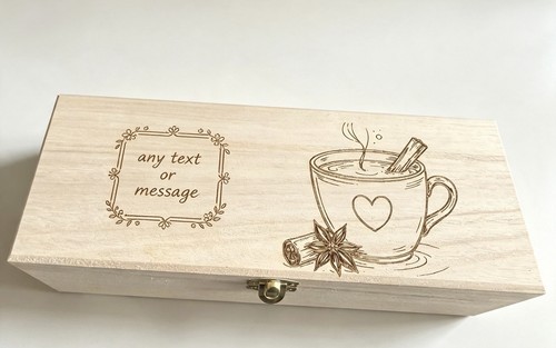 Personalised wooden tea - personalised,