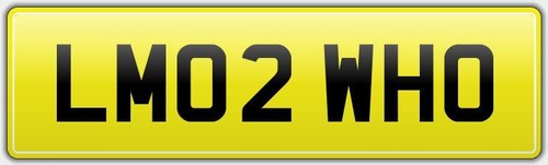 Limo reg number - plate, lm02