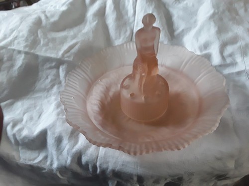 Art deco sowerby pink - art, frosted