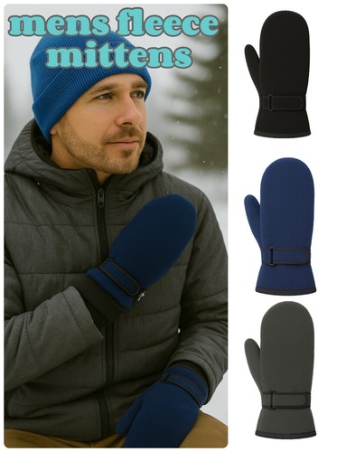 Mens mittens fleece - mens,