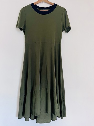 Cos khaki green cotton jersey - green,