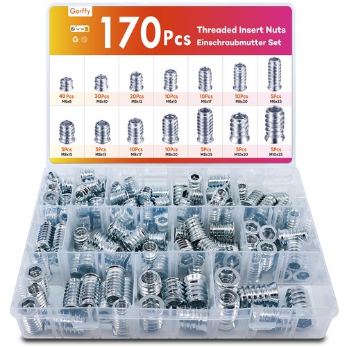Threaded inserts for wood - threaded,