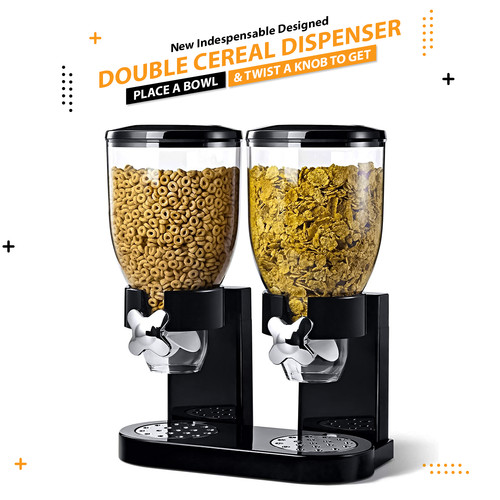 Double cereal dispenser dry - double,