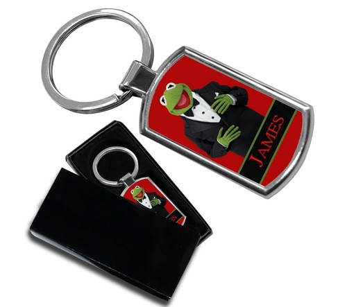 Kermit muppet show keyring - kermit,